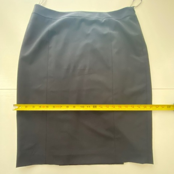 Lafayette 148 New York Virgin Wool Black Pencil Skirt Size 12 - Picture 15 of 17